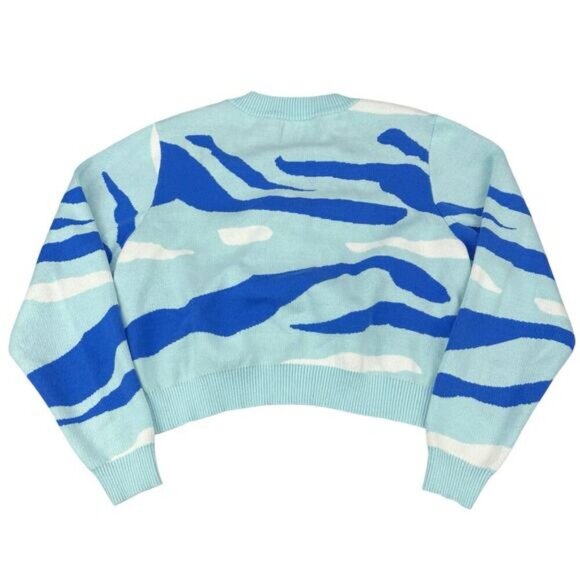 NWT PRINCESS POLLY Austin Knit Cardigan Blue Size Small / Medium - Picture 7 of 7